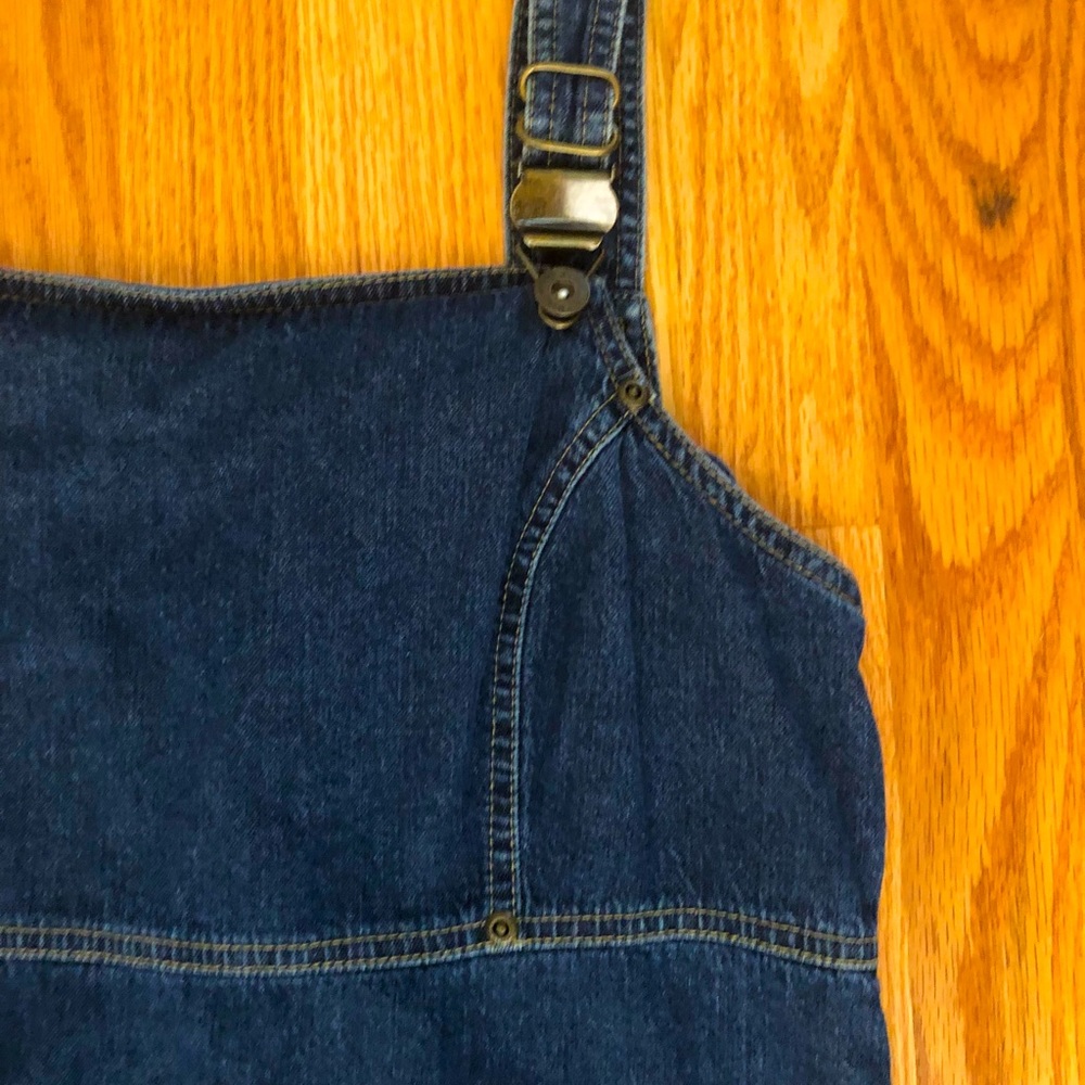 Vintage Denim Overall Dress - Small